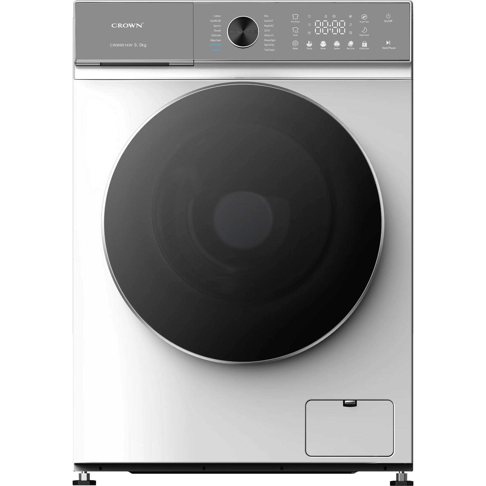 Пералня Crown CWM9014W , 1400 об./мин., 9.00 kg, A , Бял