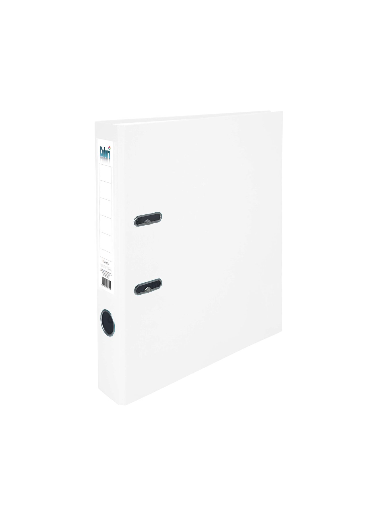 Colori Класьор, 5 cm, PP, несглобен, бял, 50 броя