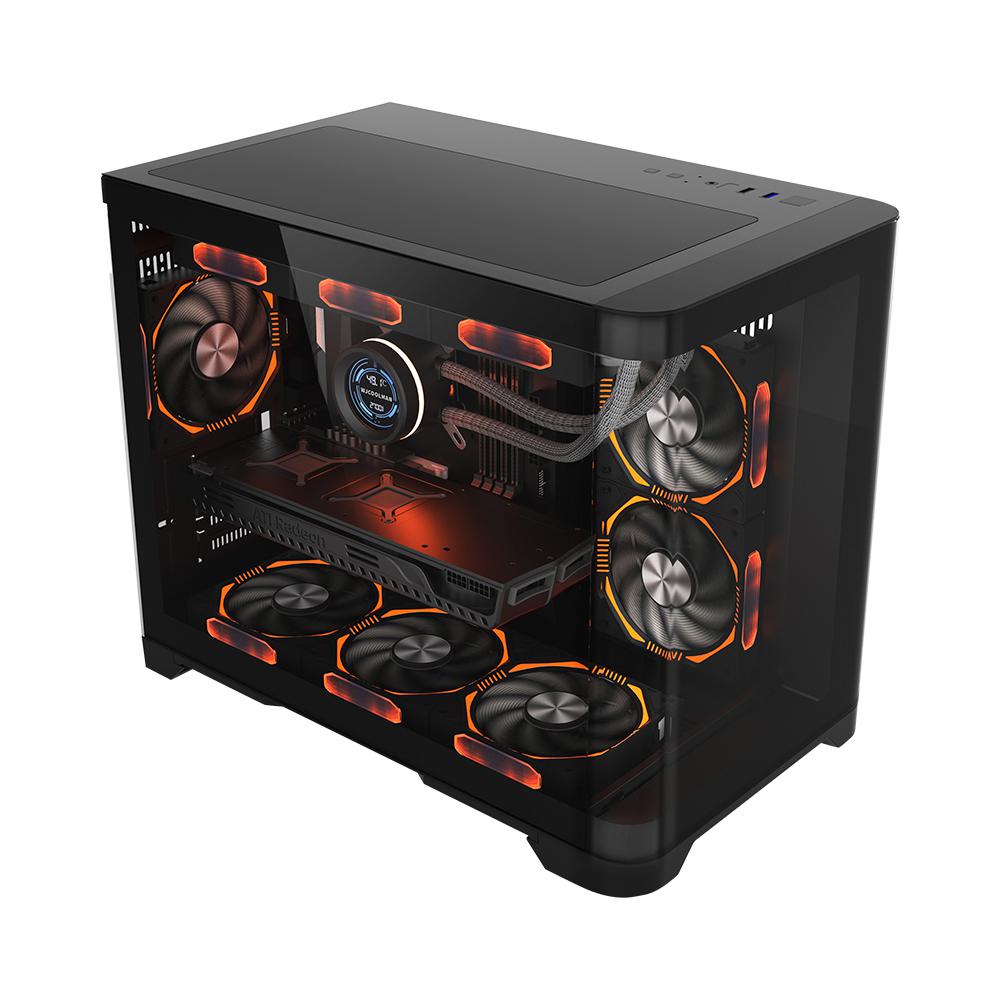 Кутия за компютър 1stplayer UV6 Cubes Tower Argb Negru  UV6 BLACK