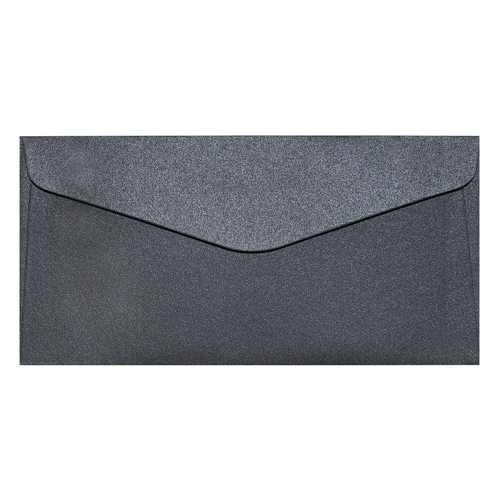 Плик DL 150гр перлено черен 10бр