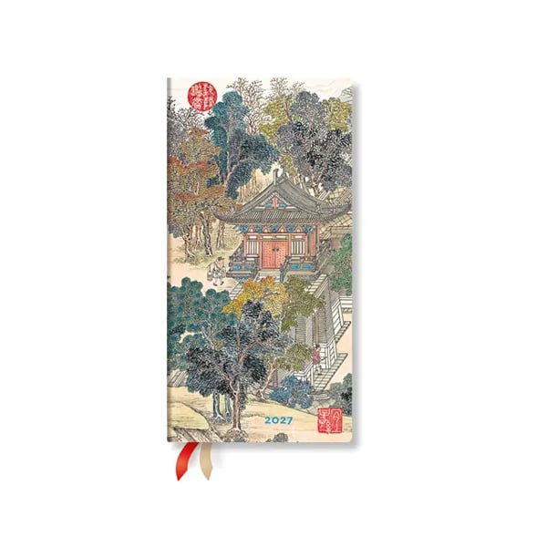 Paperblanks Планер Golden Age of Prosperity, Slim, хоризонтален, твърда корица, 88 листа, за 2027 година