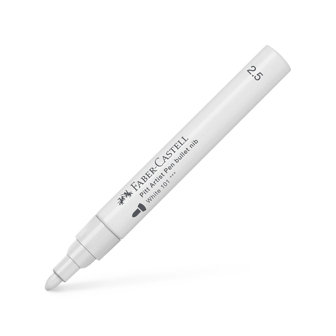 Faber-Castell Маркер Pitt Artist Pen, BB, № 101, бял