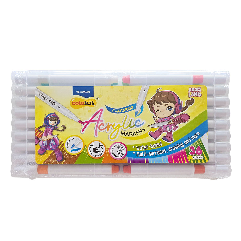 Акрилни маркери Colokit в кутия 36 цвята