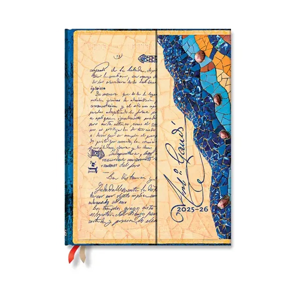 Paperblanks Планер Gaudi, Ultra, вертикален, твърда корица, 104 листа, за 2025-2026 година