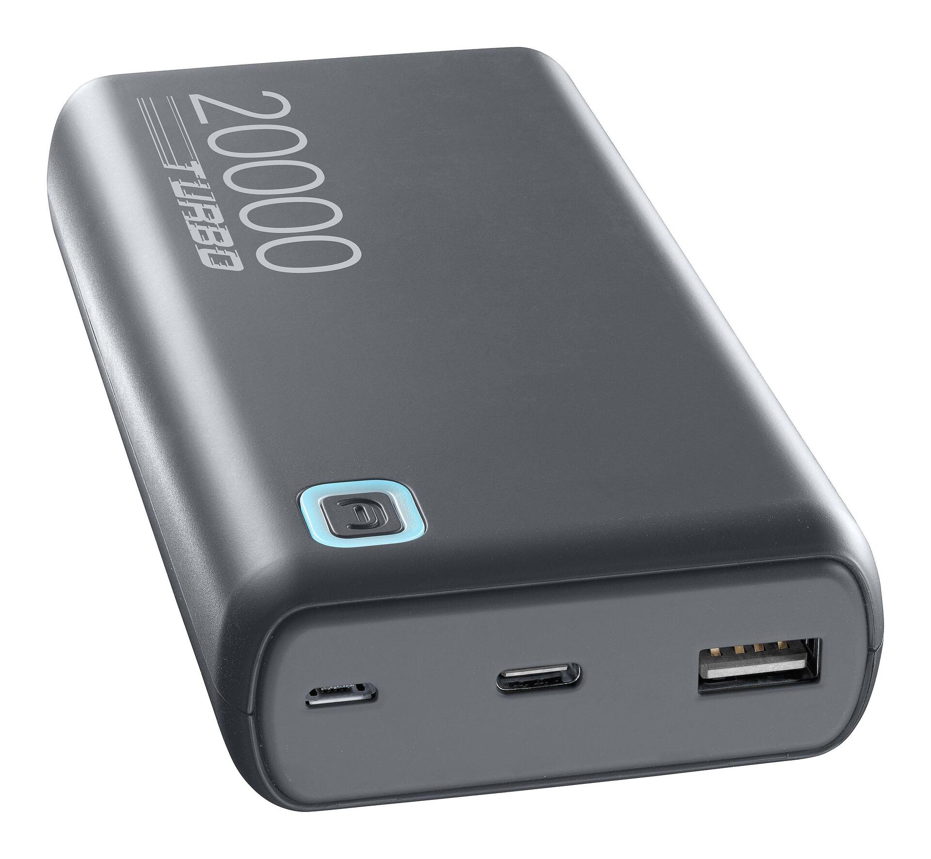 Външна батерия ESSENCE Turbo PD 20000 mAh сива