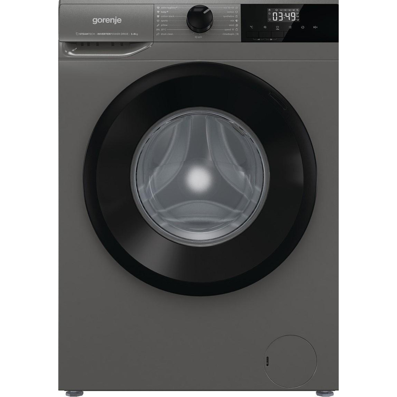 Пералня Gorenje WNHPI84AS/A*** , 1400 об./мин., 8.00 kg, A , Silver