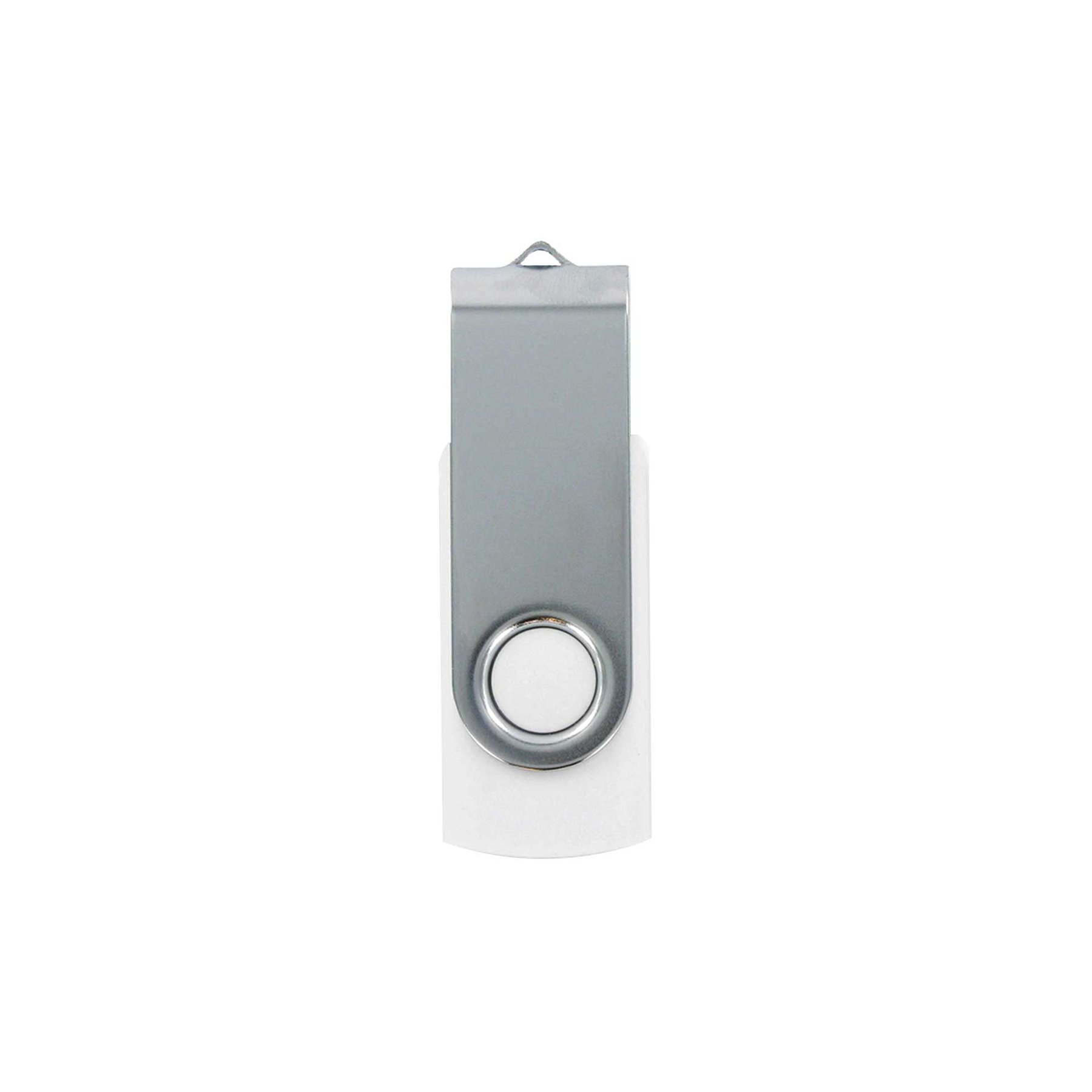 Office 1 USB флаш памет Swivel, USB 2.0, 16 GB, без лого, бяла