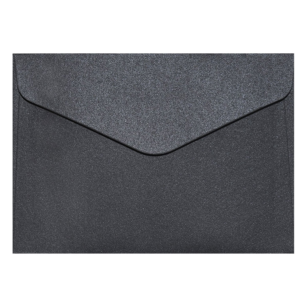 Плик C6 150гр перленo черно 10бр