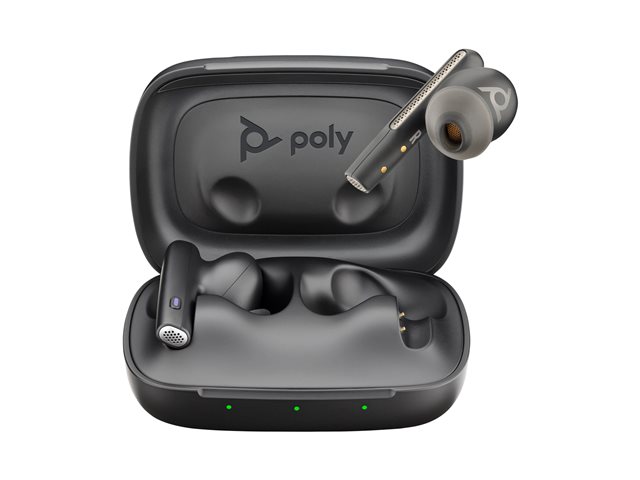 HP Poly Voyager Free 60 UC M Carbon Black Earbuds +BT700 USB-C Adapter +Basic Charge Case