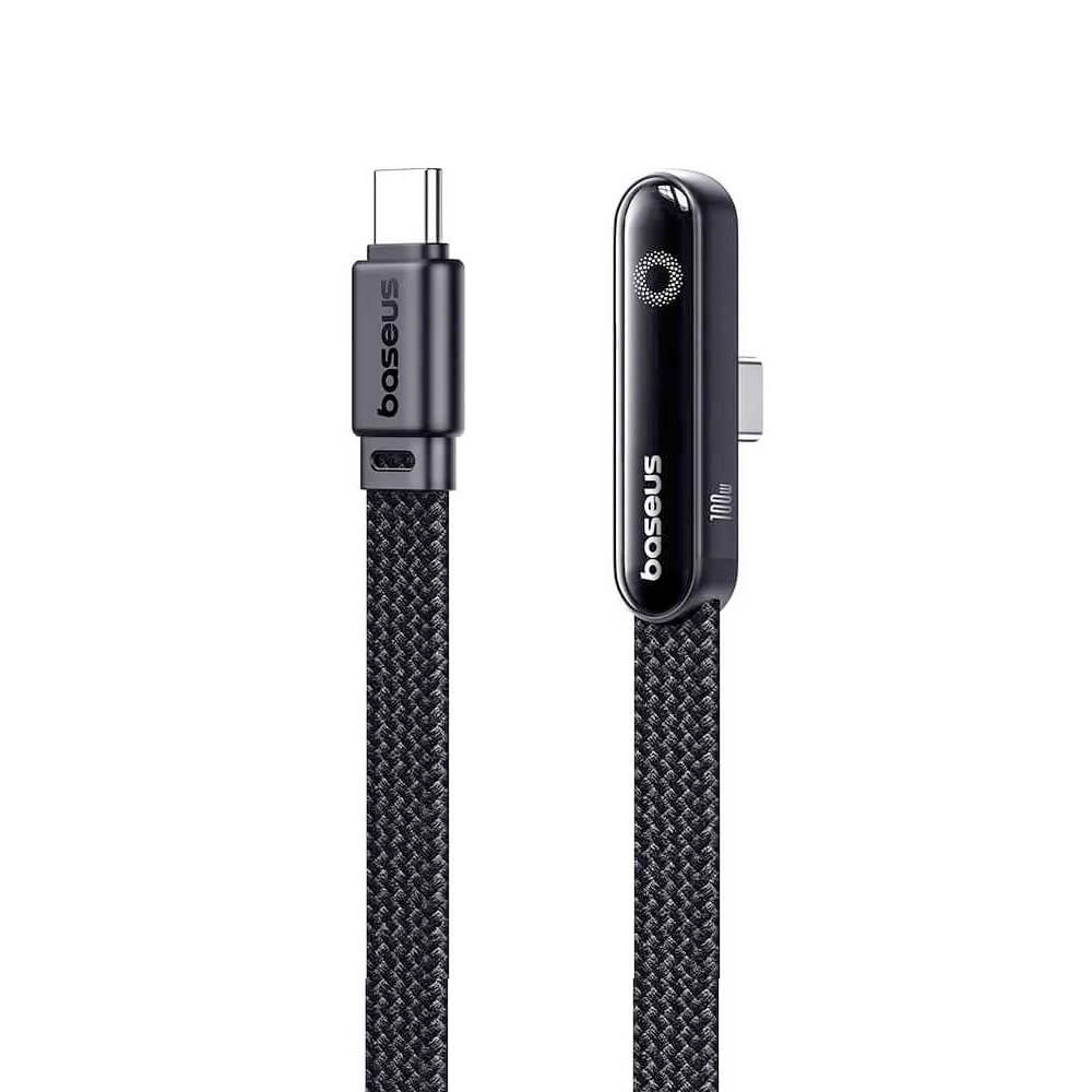 Baseus MVP 3 Angled USB-C to USB-C Data Cable 100W - USB-C към USB-C кабел за устройства с USB-C порт (100 см) (черен)
