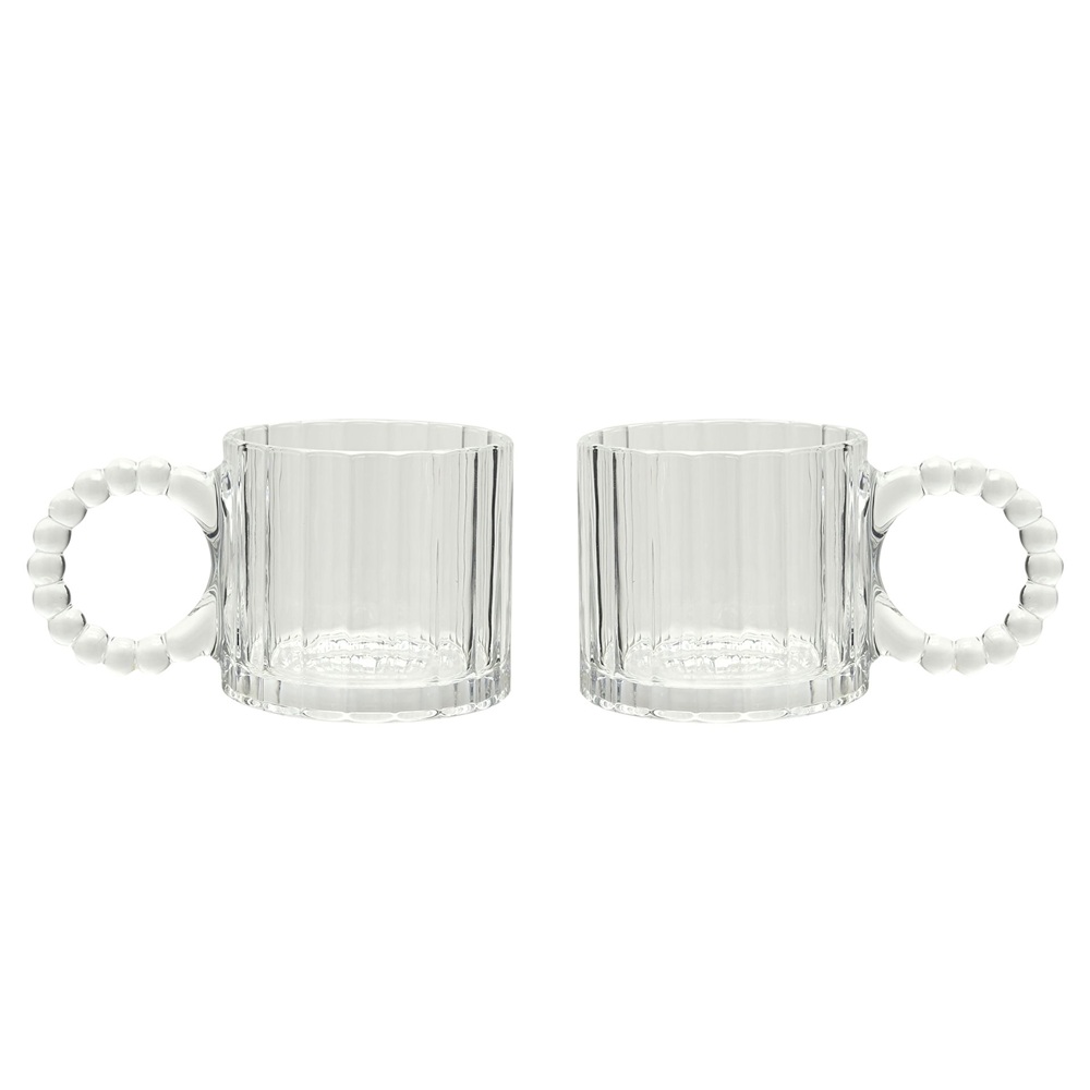 Комплект от 2 прозрачни чаши Hestia Bobble Design