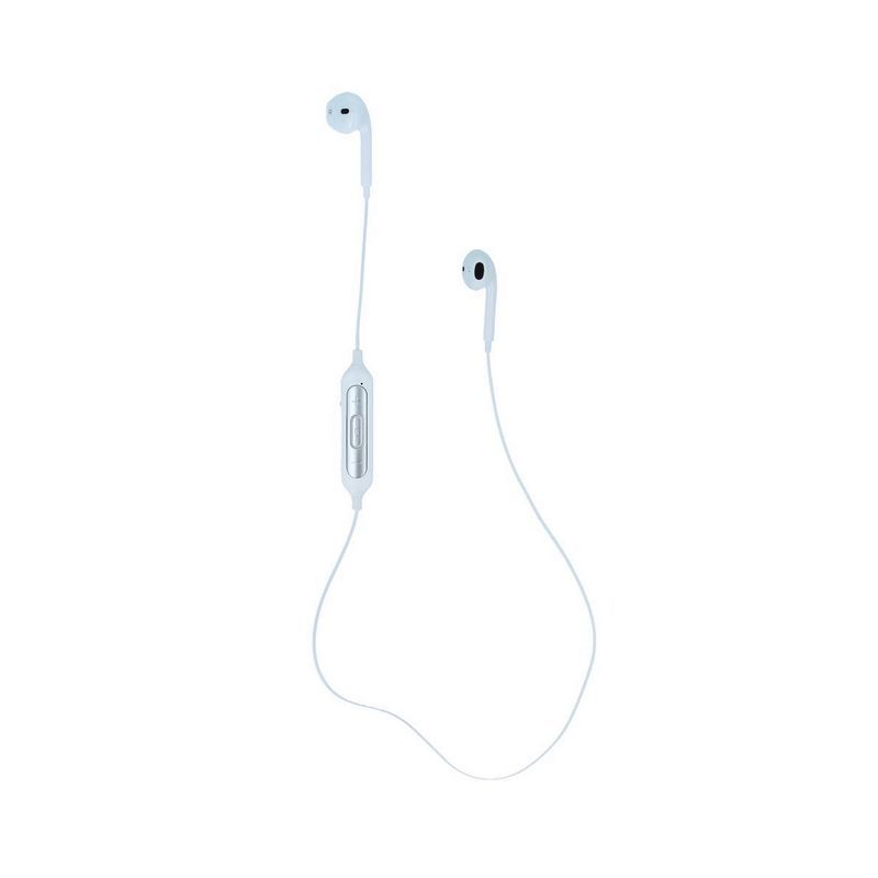 Слушалки с микрофон DEVIA EM019 BLUETOOTH WHITE , ТАПИ , Bluetooth