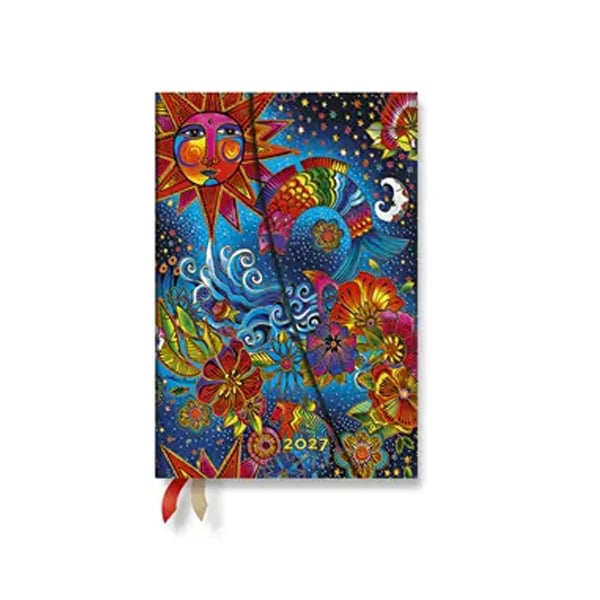Paperblanks Планер Celestial Magic, Mini, хоризонтален, твърда корица, 88 листа, за 2027 година