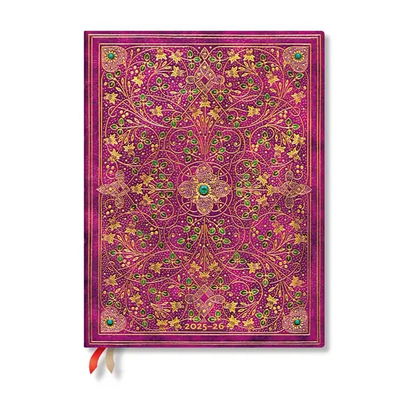 Paperblanks Планер Diamond Jubilee, Ultra, вертикален, твърда корица, 104 листа, за 2025-2026 година