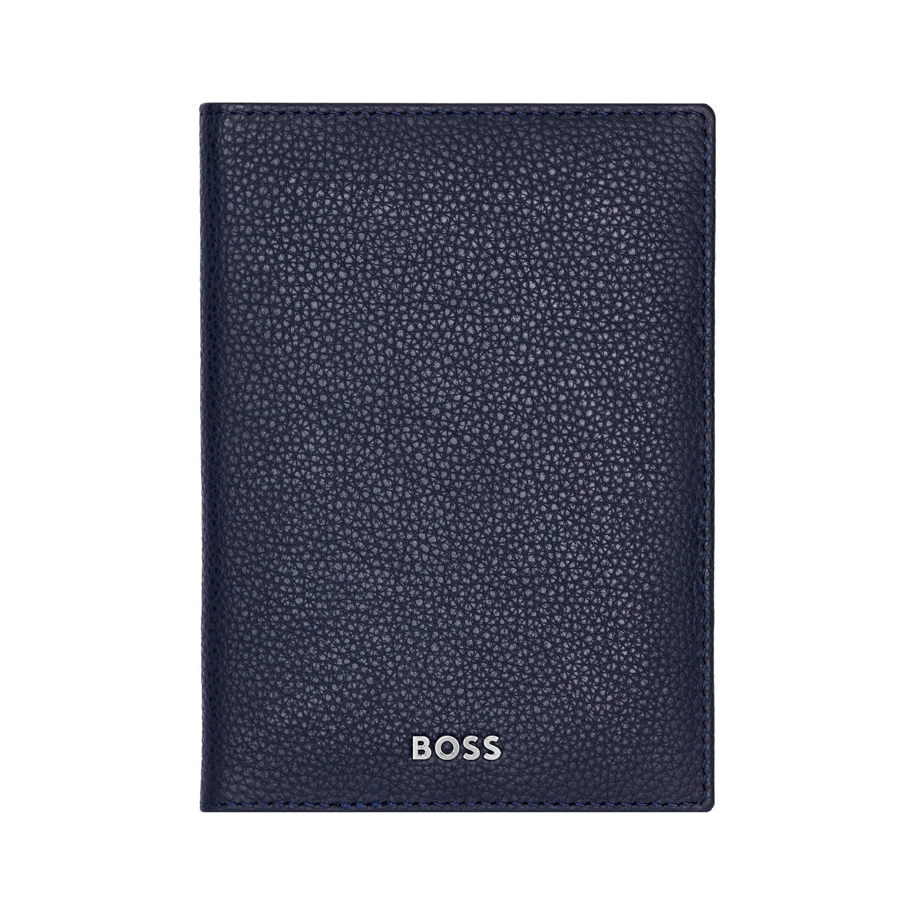 Hugo Boss Калъф за паспорт Classic Grained, тъмносин
