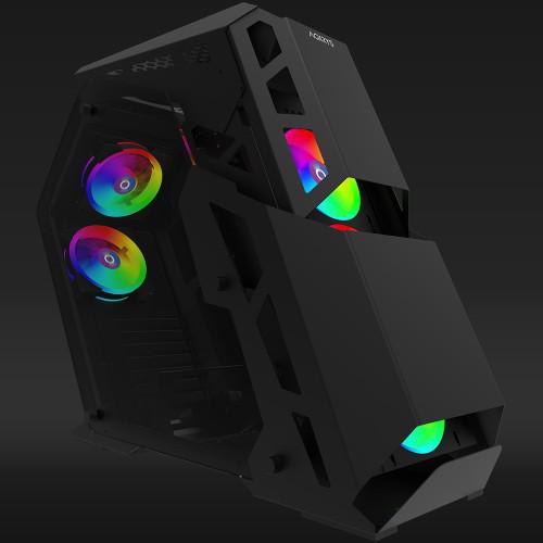 Кутия за компютър Aqirys Procyon Mid Tower, Tempered Glass (left & right side panel) 