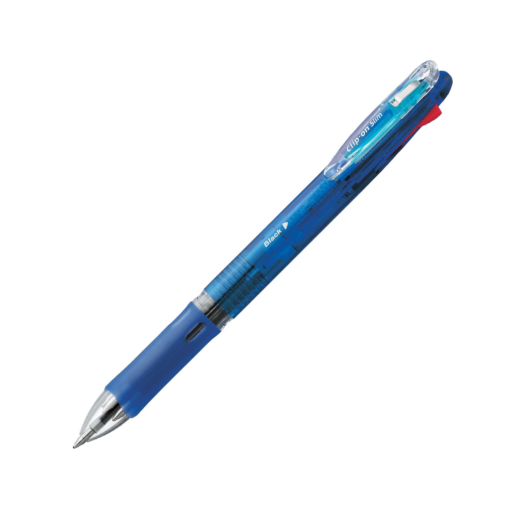 Zebra Химикалка Clip On Sim 4C, 0.7 mm, 4 цвята на писане, синя