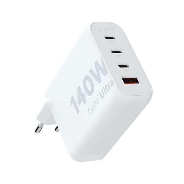 Зарядно Xtorm GaN2 Ultra USB, 3 порта USB-C, 220V, 140W, бял цвят