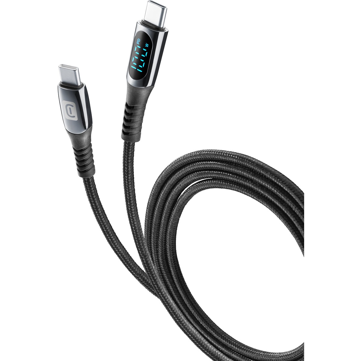 Кабел USB-C към USB-C с дисплей 5A-100W 2м
