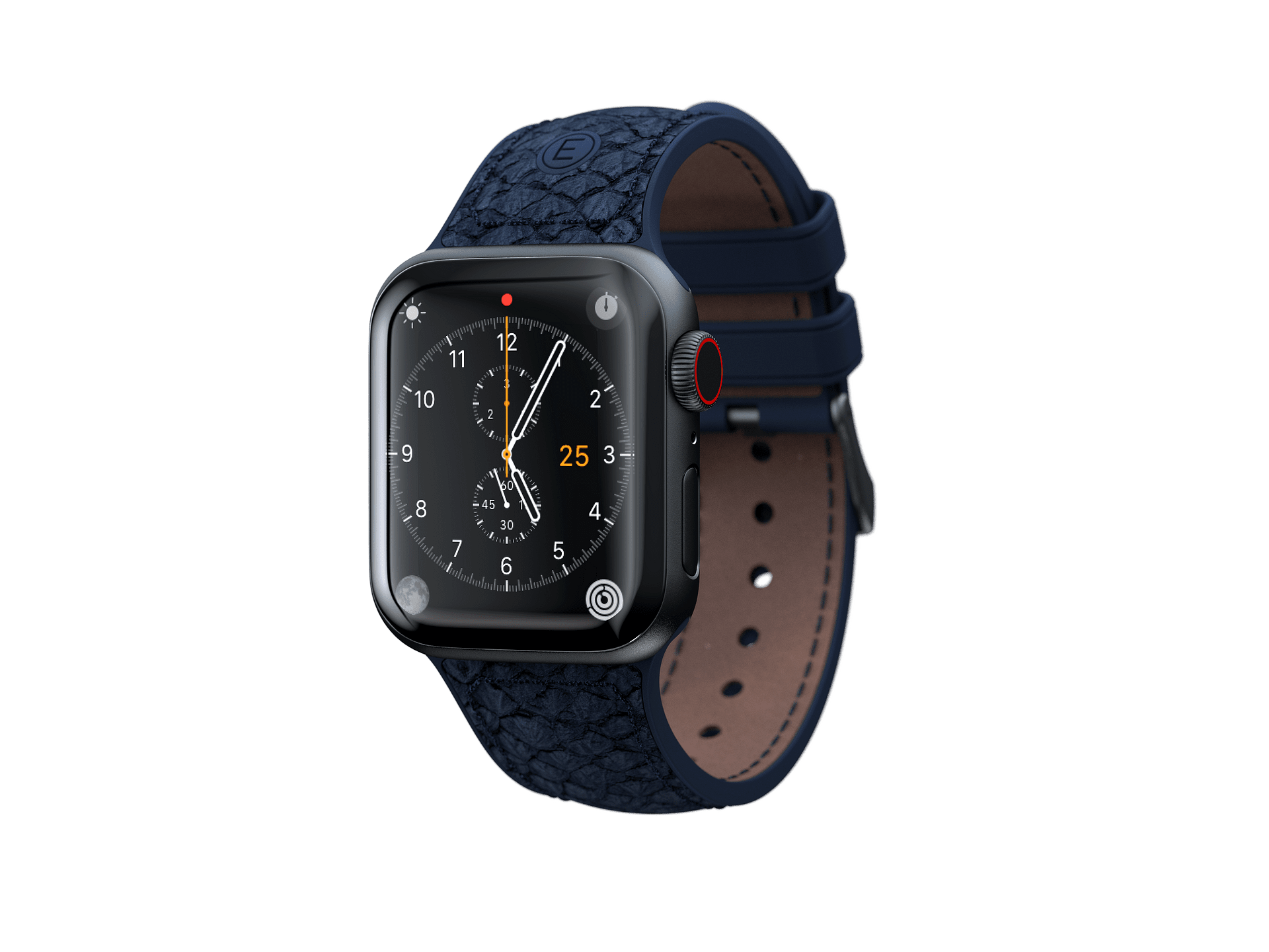 Каишка от кожа на сьомга Njord за Apple Watch 40/41 mm петролена