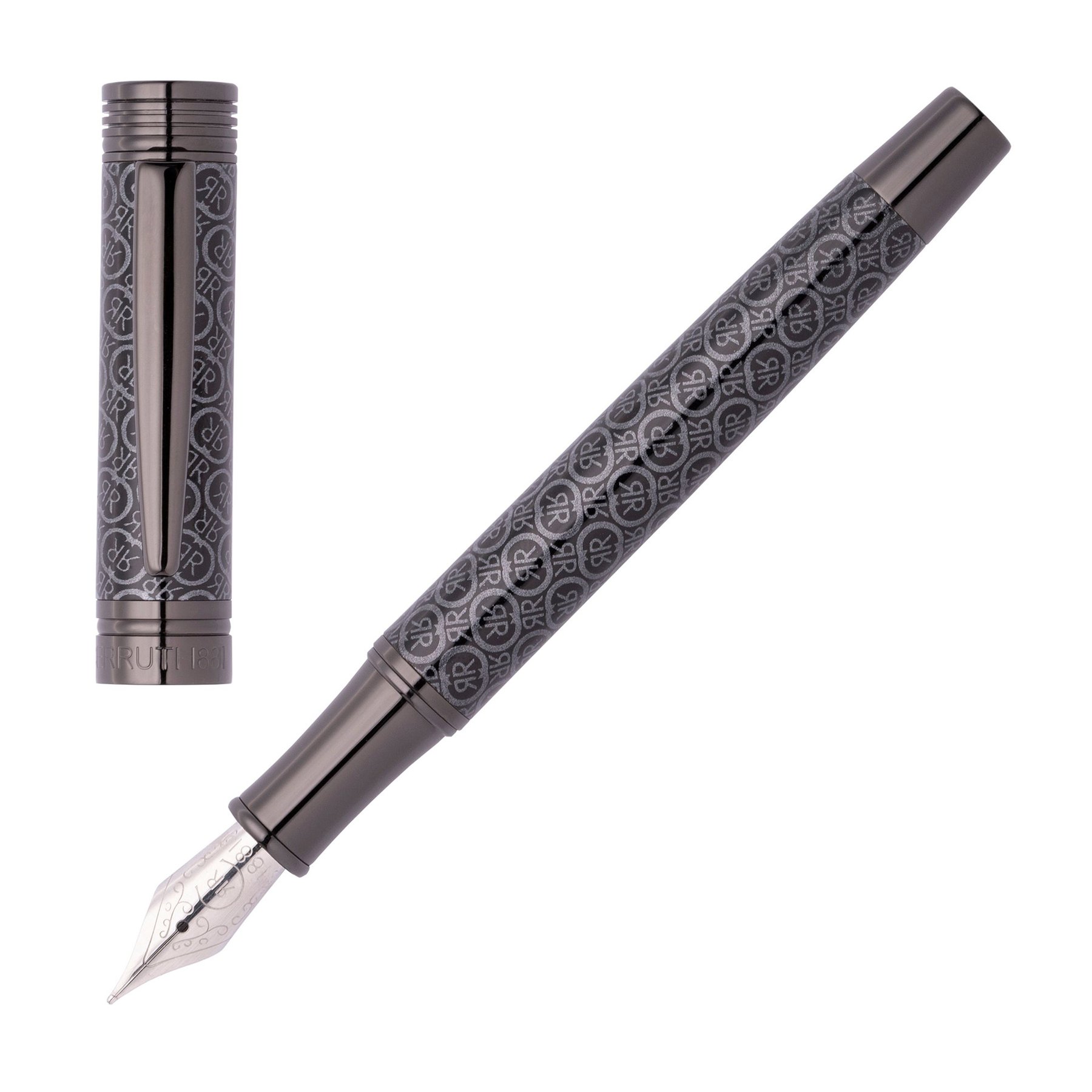 Cerruti 1881 Писалка Logomania, в кутия, сива