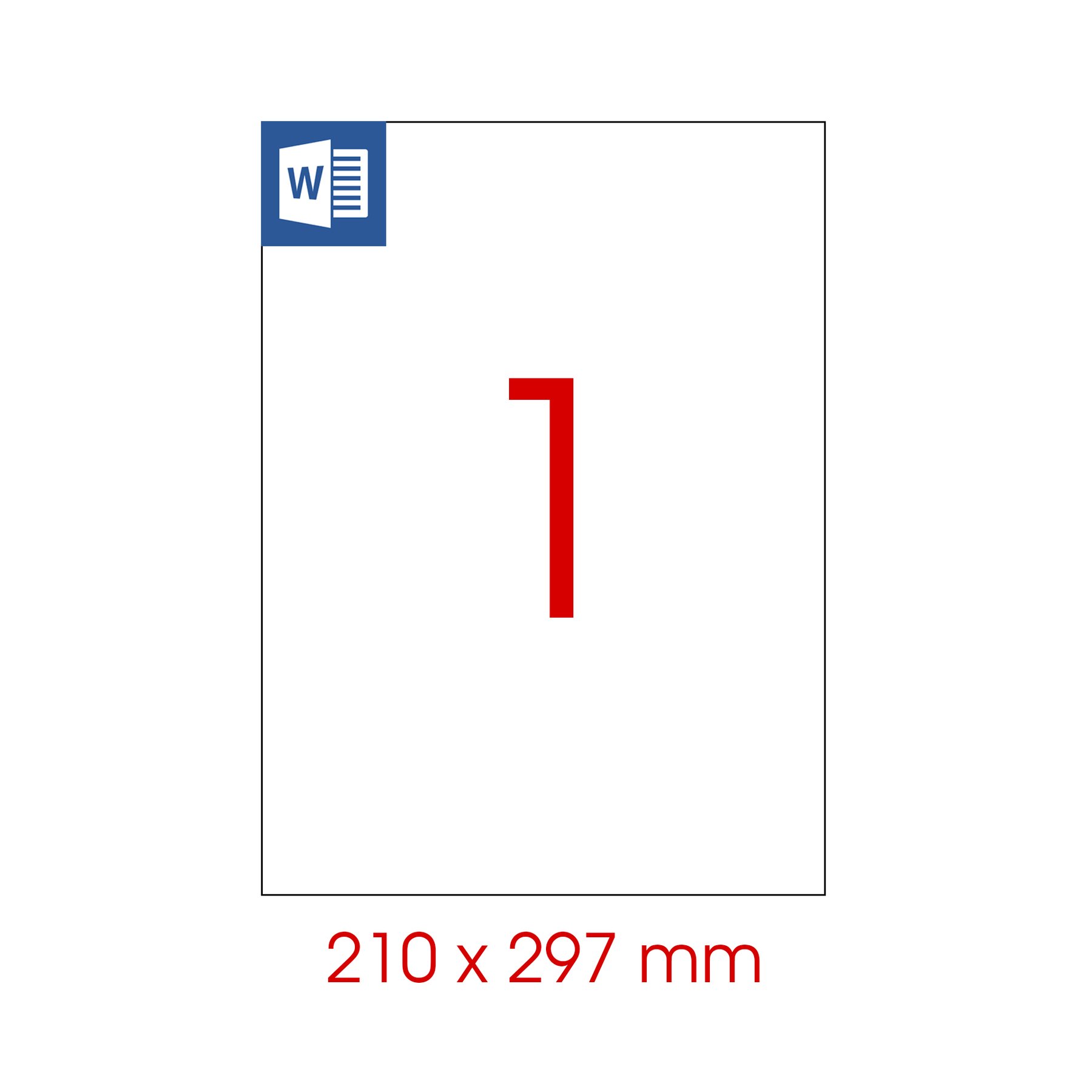 Tanex Самозалепващи се етикети, A4, 210 x 297 mm, прозрачни, 25 листа