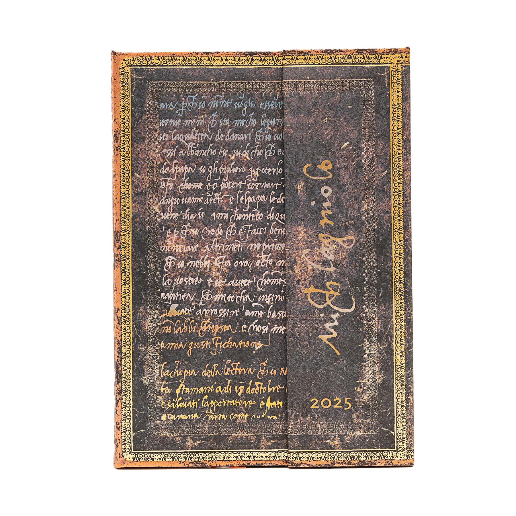 Paperblanks Планер Michelangelo, Midi, Verso, твърда корица, 80 листа, за 2025 година