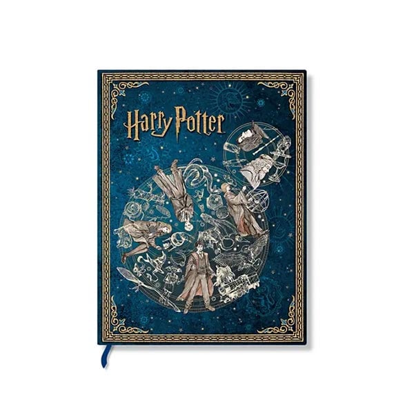 Paperblanks Тефтер Legends of Hogwarts, Mini, широки редове, твърда корица, 88 листа