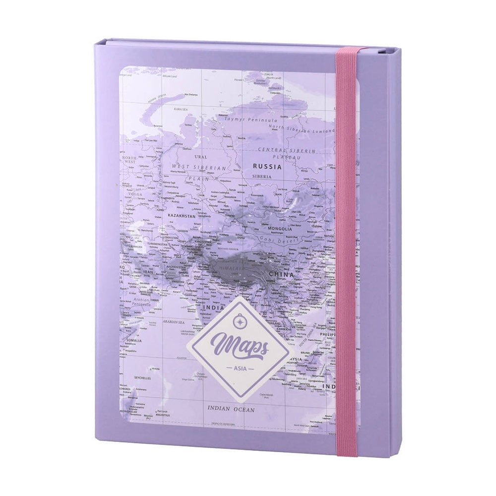 Папка Biro Time Apex 40, с ластик, А4, 40 mm, лилава