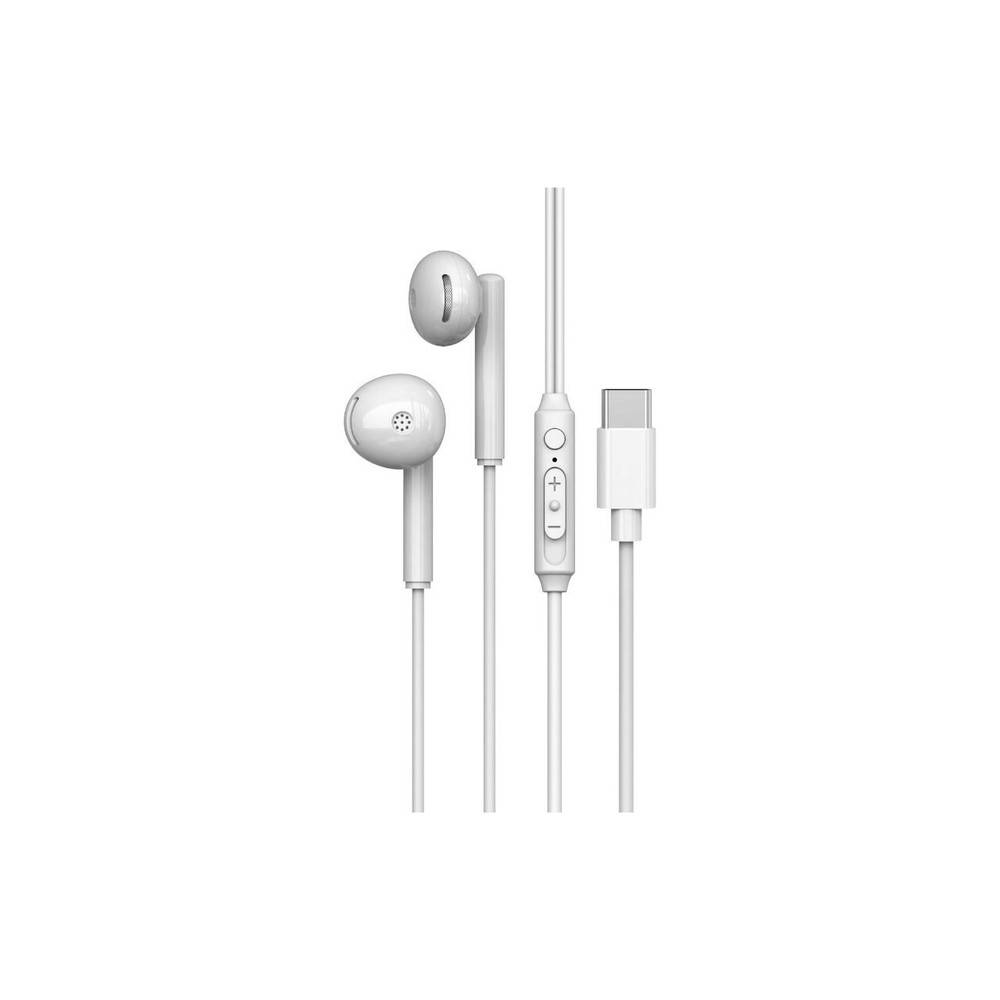Lemontti Ripple Stereo слушалки с микрофон, Type-C, бели