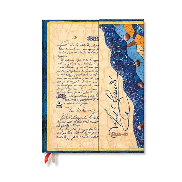 Paperblanks Планер Gaudi, Ultra, вертикален, твърда корица, 112 листа, за 2026-2027 година