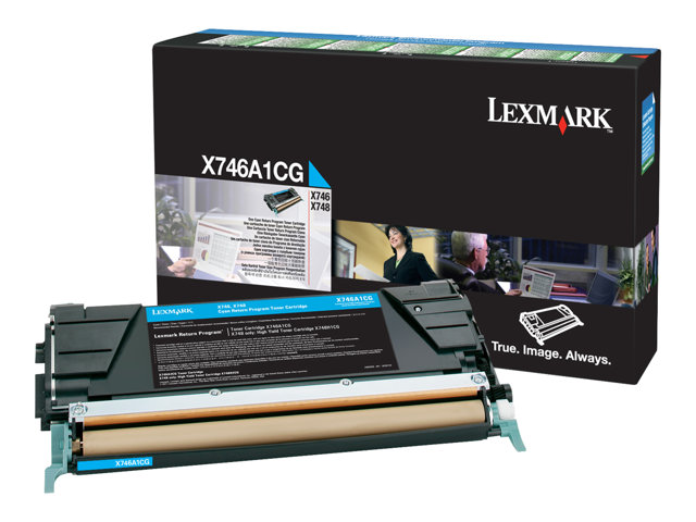 LEXMARK X748 7K toner cartridge cyan standard capacity 7.000 pages 1-pack With returnprogram