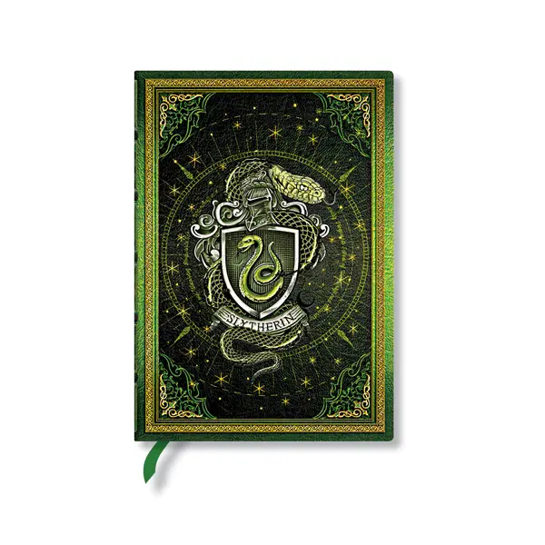 Paperblanks Тефтер Slytherin, Midi, широки редове, твърда корица, 72 листа