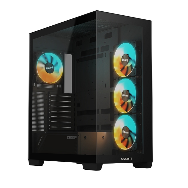 Case Gigabyte C500 Panoramic Stealth Mid Twr,Black